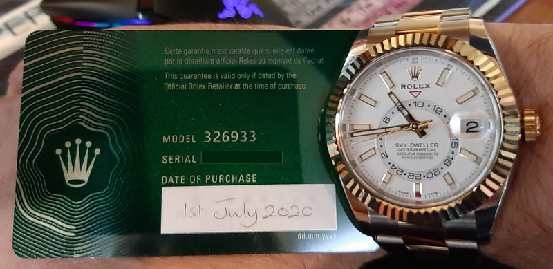 New Style 2020 Onwards Rolex Warranty Card Design : r/RepTime